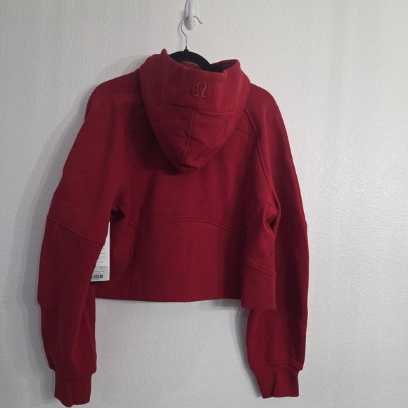 NWT Women's San Francisco 49ers Lululemon Scuba Half-Zip Hoodie Medium/Large Red - Picture 9 of 13